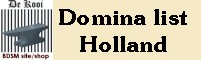 List from all pro Domina's en BDSM studio's in the Netherlands